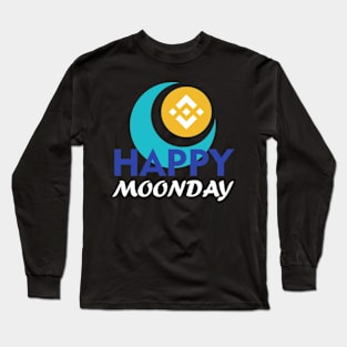 Happy Moonday Binance Coin Long Sleeve T-Shirt